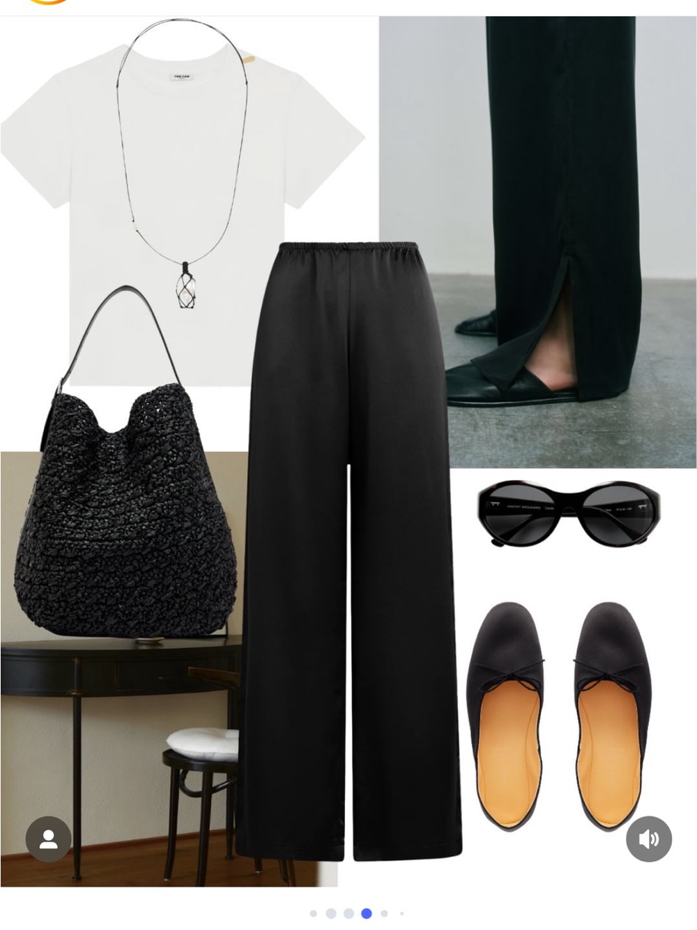 💄Massimo Dutti Black Textured Trousers US 6